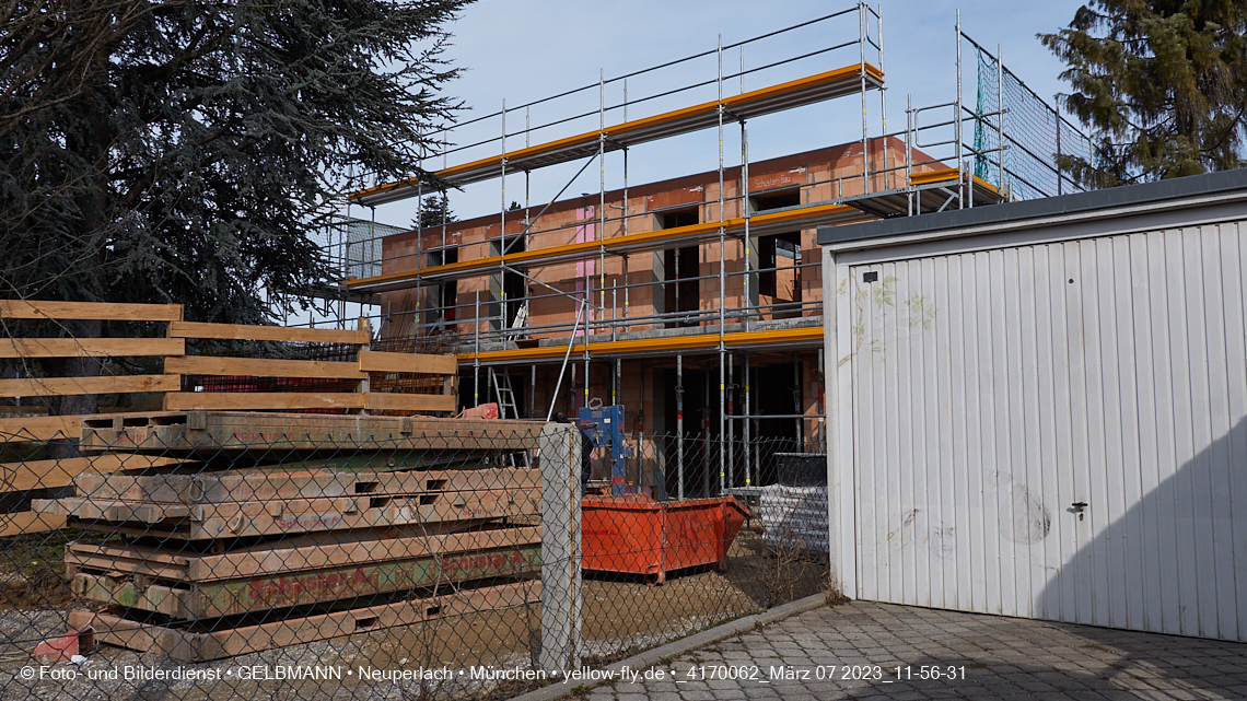 07.03.2023 - Baustelle Niederalmstrasse 16 in Neuperlach